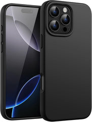 Case For iPhone 16 Pro Max Plus 15 Pro Max Plus 16e (2025) 14 Pro Max Plus 13 Pro Max Mini 12 Pro Max Mini 11 Pro Max Black Shockproof Phone Cover