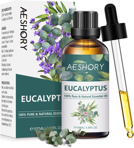 AESHORY Rose Essential Oil 100Ml, 100% Pure Natural Rose Oil for Diffuser, Humidifier, Aromatherapy, Better Sleep, Skin Care, Perfume & Candle Making