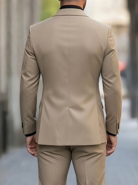 Tongtongbang Selection: Men's High-End New Style 2-Piece Suit Set (Jacket and Trousers) Suitable for Formal Occasions and Banquets