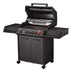 Enders Monroe 4 Burner Stainless Steel Gas Barbecue + Pizza Stone + Cover