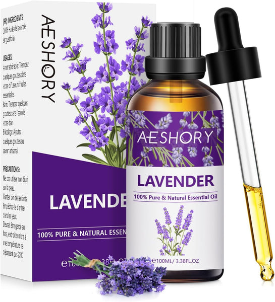 AESHORY Rose Essential Oil 100Ml, 100% Pure Natural Rose Oil for Diffuser, Humidifier, Aromatherapy, Better Sleep, Skin Care, Perfume & Candle Making
