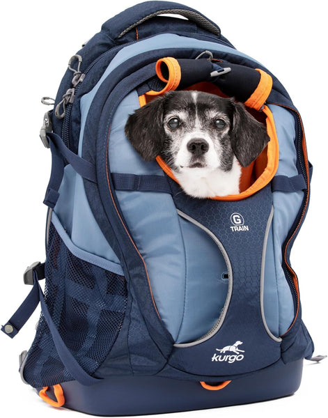 Kurgo G-Train Pack, Carrier Backpack for Small Dogs and Cats, Ideal for Hiking or Travel, Waterproof Bottom, Chili Red