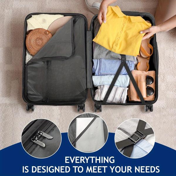 Lightweight Hardshell Spinner Luggage Set with Five Pieces in Various Sizes (12, 16, 20, 24, And 28 Inches) - Features a Carry-On, Made from Durable ABS, Budget-Friendly for Family Trips, Suitable for Both Men And Women