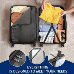 Lightweight Hardshell Spinner Luggage Set with Five Pieces in Various Sizes (12, 16, 20, 24, And 28 Inches) - Features a Carry-On, Made from Durable ABS, Budget-Friendly for Family Trips, Suitable for Both Men And Women
