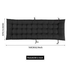 Garden Bench Cushion Chair Cushion, Sun Lounger Cushion Pads 160*50*8cm Thick Garden Recliner Chair Replacement Anti-Slip Cushion Sunbed Cushion 2 3 Seater Seat Pad for Porch Swing Patio Lawn Various Colour Options
