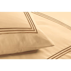 Embroided Baratta Stitch Duvet Cover Set with Matching Pillowcases - Ultra-soft Brushed Microfibre – Chic & Modern Design – Easy Care & Machine Washable