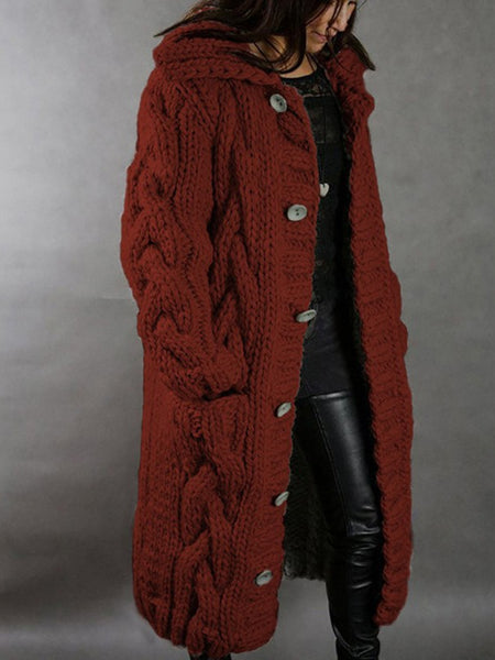 New Style Cardigan Sweater Coat | Fashionable Sweater, Casual V-neck Solid Color for Fall/Winter