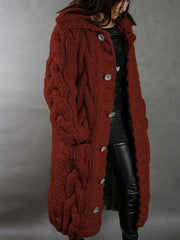 New Style Cardigan Sweater Coat | Fashionable Sweater, Casual V-neck Solid Color for Fall/Winter