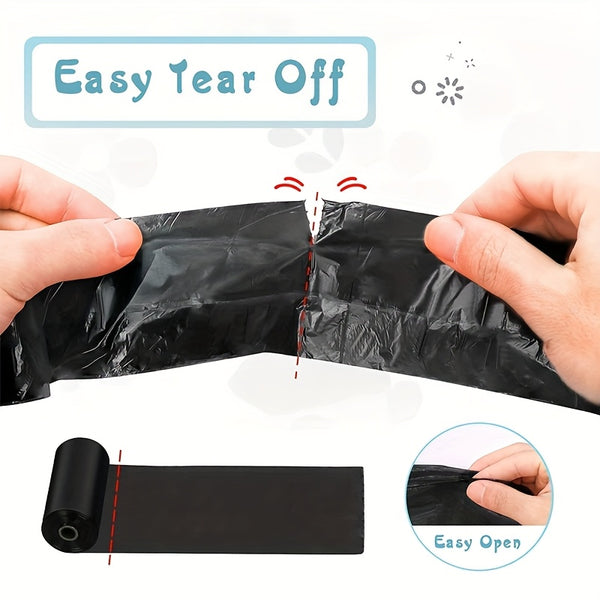 50 Rolls Dog Poop Bag, Portable Pet Waste Bag Refill Rolls, Thickened Leak Proof Pet Garbage Bags, Pet Cleaning Supplies Open-top Garbage Bag, Pet Waste Bags for Indoor & Outdoor Use