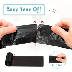 50 Rolls Dog Poop Bag, Portable Pet Waste Bag Refill Rolls, Thickened Leak Proof Pet Garbage Bags, Pet Cleaning Supplies Open-top Garbage Bag, Pet Waste Bags for Indoor & Outdoor Use