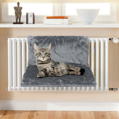 Vinsani Soft Luxurious Pet Radiator Bed for Cat Kitten Puppy Dogs with Soft Machine Washable Fleece Lined Cover Warm Cosy Hammock Style Radiator Bed