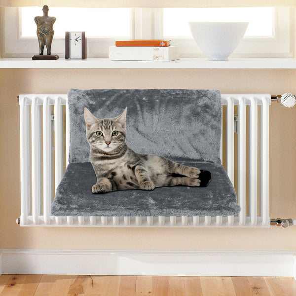 Vinsani Soft Luxurious Pet Radiator Bed for Cat Kitten Puppy Dogs with Soft Machine Washable Fleece Lined Cover Warm Cosy Hammock Style Radiator Bed