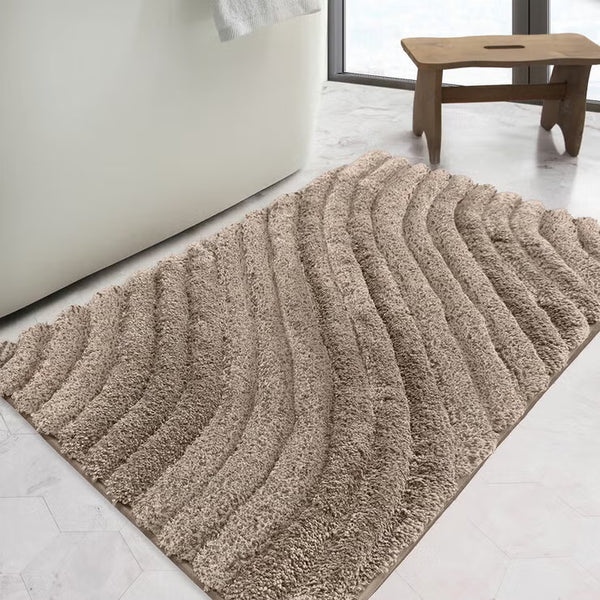 Safdie Tufted Wave Bath Mat in 3 Colours, 56 X 91 Cm