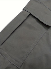 3pcs Men'S Casual Loose Cargo Shorts - Featuring Large Pockets And Letter Prints, Machine Washable Non-Stretch Fabric, Durable Design, Outdoor Style, Street Fashion, a Summer Wardrobe Essential