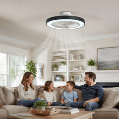 Ceiling Fans with Lights, Fan Lamp, Ceiling Lamp with Fan, Modern Lamp Fan, LED Ceiling Lights with Fans for Kid Room, Bedroom, Study Room, Office, Living Room