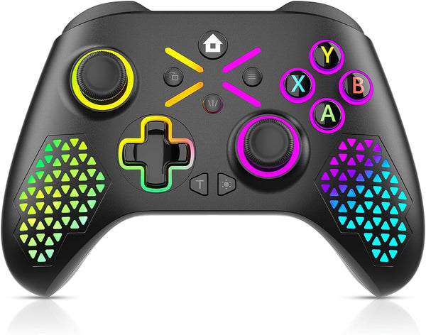 Gamrombo Wireless Controller for Xbox One, Xbox Series X/S, Xbox One X/S, PC, LED Gaming Controller with Turbo,Macro Function,3.5Mm Audio Jack, Need Update the Software to Pair with the Xbox