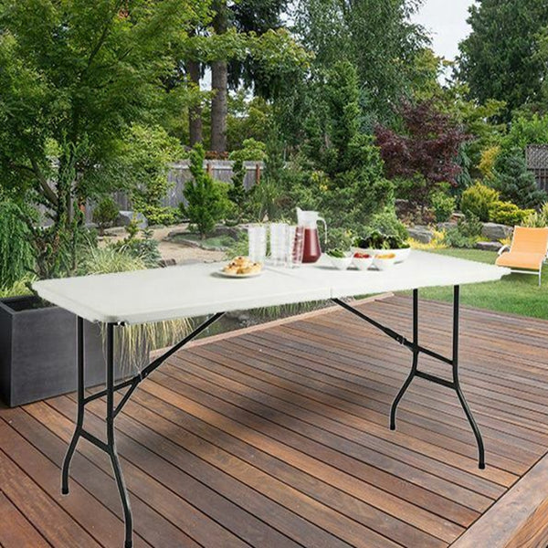 Foldable 6ft Heavy Duty Folding Catering Camping Trestle Picnic Bbq Party Table