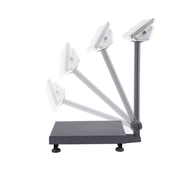 100kg deep gray high-precision electronic platform scale, iron material platform scale, 30 * 40cm tabletop, 50g division value, storage of 5 unit prices and 99 accumulations, supermarket and vegetable market logistics weighing, commercial scale.
