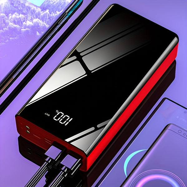 50000Mah Large Capacity Fast Charging Power Bank, LED Power Display, Type-C Bidirectional Fast Charging, Five Outputs, Two Inputs, Suitable for Charging for Iphone/ for Samsung/Android Electronic Devices, Outdoor Portable Emergency Power Backup Battery Pa