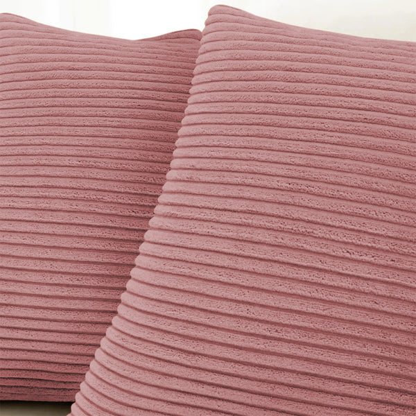 1pc Stripe Velvet Cushion Cover – Soft Luxury Cushion Case, Modern Textured Design, Machine Washable for Sofa & Bedroom Decor, Ideal Gift