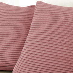 1pc Stripe Velvet Cushion Cover – Soft Luxury Cushion Case, Modern Textured Design, Machine Washable for Sofa & Bedroom Decor, Ideal Gift