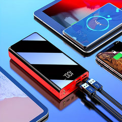 50000Mah Large Capacity Fast Charging Power Bank, LED Power Display, Type-C Bidirectional Fast Charging, Five Outputs, Two Inputs, Suitable for Charging for Iphone/ for Samsung/Android Electronic Devices, Outdoor Portable Emergency Power Backup Battery Pa