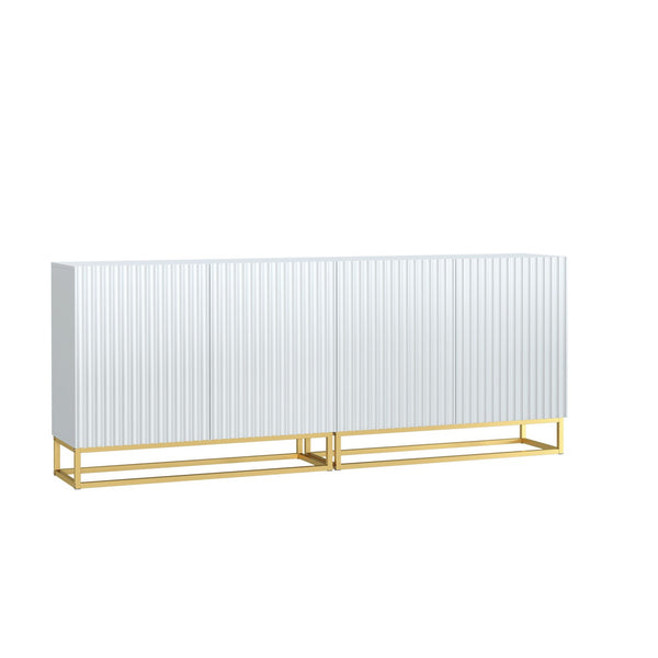 Ripple Duo 200cm Modern Sideboard with Fluted Doors and Storage
