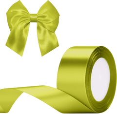 G2PLUS White Stain Ribbons - 22M Thick Fabric Gift Wrap Ribbons for Crafting, Wedding & Valentine'S Day Decoration