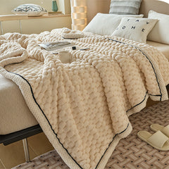 Weighted Blankets, 1pc Double Sided Milk Velvet Throw Blankets, Luxurious, Soft & Warm for Couch, Bed, Office, Car, Thickened All Season, Sofa & AC Warm Nap Blanket, Ideal Housewarming Gift, Single/Double/King/Super King
