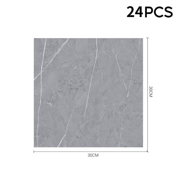 LIVINGANDHOME 24PCS Peel and Stick Non-slip Floor Tiles - 12