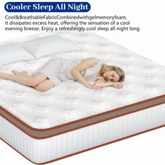 Double Mattress 135x190x28cm with 2000+ Pocket Springs & Memory Foam Hybrid, 7-Zone Orthopedic Support, 2cm Cooling Gel Layer, Reinforced Guard (H3) – Perfect for Christmas, Halloween, Valentine's Day Gifts – 200-Night Trial – Christmas Gift Pocket Spring