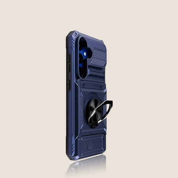 Phone Case - New 360° Rotating Kickstand Colorful Phone Case for Iphone 17 Pro Max, 16, 15, 14, 13, Air Plus, Featuring a Ring Holder And ID Card Slot, in Black, Designed to Be Non-Slip, Durable, And Stylish for Protection