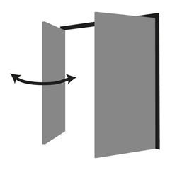 Cardale Bedford Side Hinged Garage Door with Installation in 3 Colours