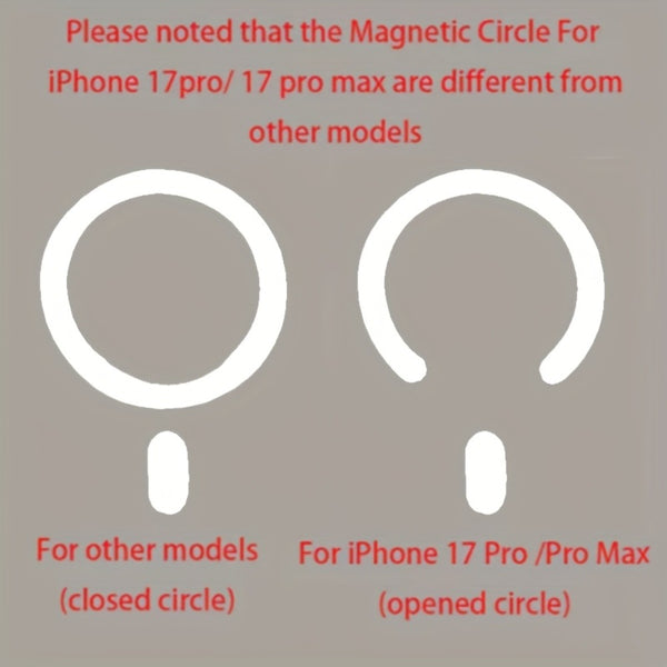 Phone Case - Magnetic Phone Case with Anti-Slip Edge Support for Iphone 17 Promax/Pro/Air, 16 Plus, 15, 14 Pro Max, 13, 12 And Galaxy S22. Wireless Charging Protective Cover, Drop-Resistant Case, Shockproof Phone Case, Stylish Phone Cover