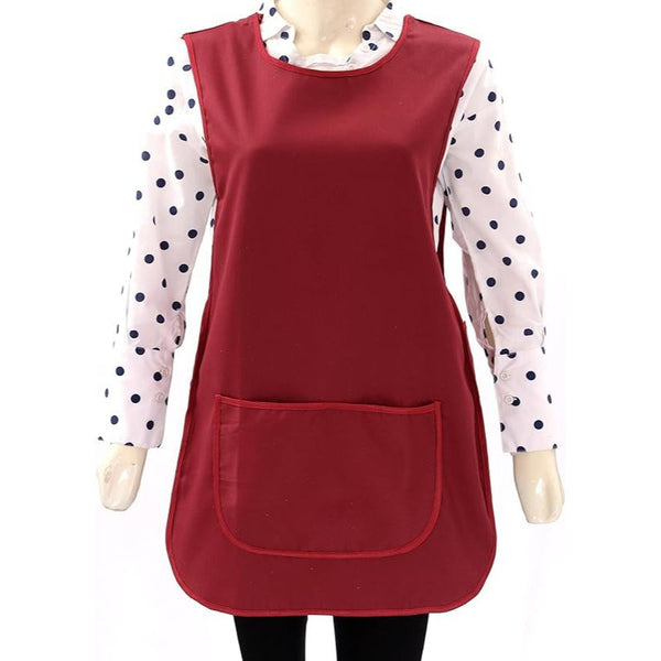 Pack Of 2 Self Tabard Apron in eight different colours | Aprons for Men, Women, and Ladies | Professional Cooking Aprons with 2 Pockets | Adjustable Kitchen Apron for Baking, BBQ, Grilling, Gardening, Crafting, Cleaning, Painting, Barista, Restaurant Work