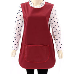 Self Tabard Apron | Aprons for Men, Women, and Ladies | Professional Cooking Aprons with 2 Pockets | Adjustable Kitchen Apron for Baking, BBQ, Grilling, Gardening, Crafting, Cleaning, Painting, Barista, Restaurant Work | Cute & Stylish Gift Apron for Mom,
