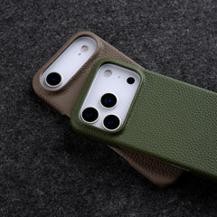 Phone Case - High-Quality Leather Case Designed for The for Iphone 17 Pro Max Featuring Magnetic Support, Also Compatible with The for Iphone 16 Pro, Providing a Sturdy Cover
