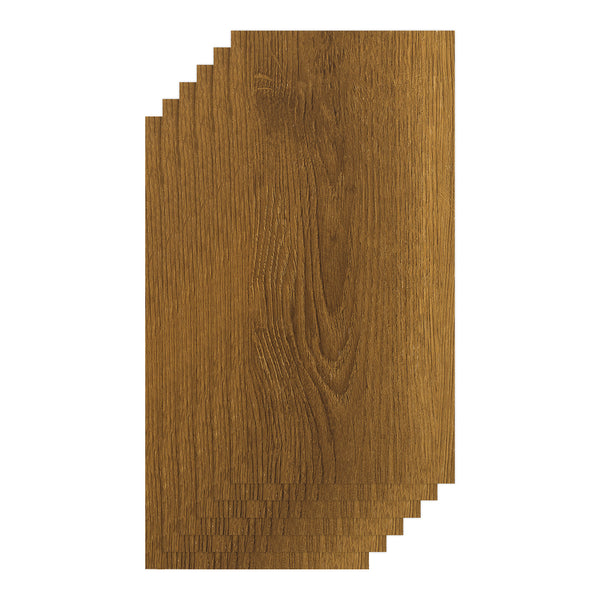 36pcs Self Adhesive Vinyl Flooring, 15X30cm Wood & & Stone Grain Effect Peel and Stick Floor Tiles, Waterproof Flooring Stickers for Home Office Bedroom Kitchen Living Room