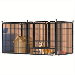 Portable Foldable Dog Gates Dog, Fence  and Medium- Sized Dog Household Fence - Multi- Functional Isolation for Pet Puppy Safety