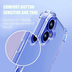 Case For iPhone 17 Pro Max 16 Pro Max Plus 15 14 13 11 12 7 8 17 Air Clear Shockproof Phone Cover