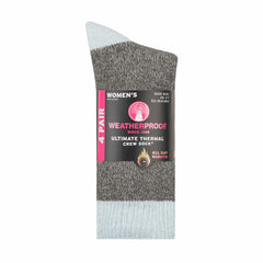 Weatherproof Ladies Thermal Sock 4 Pack in 3 Colors