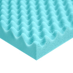 Skin-friendly and Breathable Slow-rebound Memory Foam Mattress, Home Bedroom Egg Crate Pattern Foam Mattress, Soft Mattress for Student Dormitories, Comfortable Pressure-relieving Deep Sleep Mattress, Blue