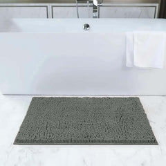 1pc Soft Chenille Bath Mat – Durable Chenille Rug with Non-Slip Backing, Stylish Bathroom Rug, Machine Washable Bath Mat, Non-Slip Area Rug for Shower Room & Home Use