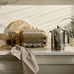 Dualit 4 Slot Classic Toaster with Sandwich Cage in Copper Spray Finish, 40597