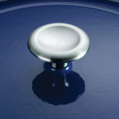 Tramontina Enamel Cast Iron Shallow Casserole Dish, 30Cm / 3.8L in Blue