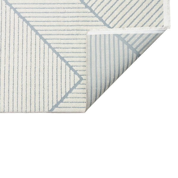 Concept Looms Jazz Blue Geo Indoor Oudoor Rug, in 2 Sizes