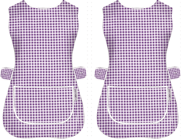 Pack of 2 Tabard Apron | Aprons for Men, Women, and Ladies | Professional Cooking Aprons with 2 Pockets | Adjustable Kitchen Apron for Baking, BBQ, Grilling, Gardening, Crafting, Cleaning, Painting, Barista, Restaurant Work | Cute & Stylish Gift Apron for
