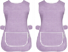 Pack of 2 Tabard Apron | Aprons for Men, Women, and Ladies | Professional Cooking Aprons with 2 Pockets | Adjustable Kitchen Apron for Baking, BBQ, Grilling, Gardening, Crafting, Cleaning, Painting, Barista, Restaurant Work | Cute & Stylish Gift Apron for