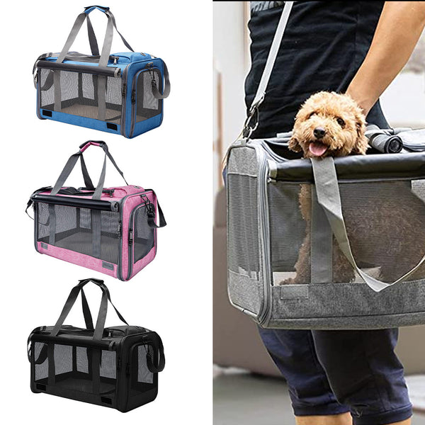 Large Pet Carrier Bag Portable Soft Fabric Fold Dog Cat Puppy Travel Bag in UK
