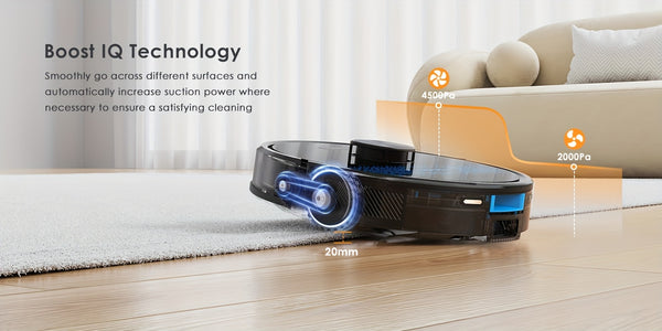 Lubluelu SL60 MAX Robot Vacuum Features a 2.5L Self-Emptying Station, Providing 60 Days of Hands-Free Cleaning. It Boasts a Powerful 4500 Pa Suction, Functions As Both a Vacuum Cleaner And Mop, Includes 24 No-Go Zones